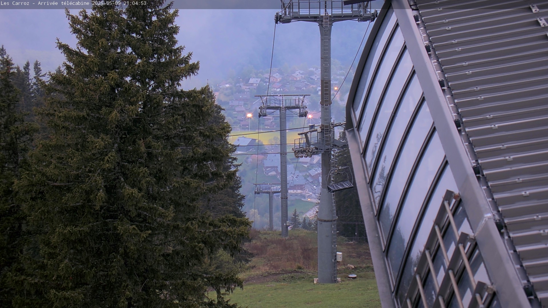 a view on the Arve Valley from the top of the Combe run