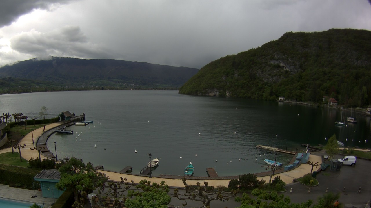 webcam du lac d'Annecy en Haute-Savoie météopassion