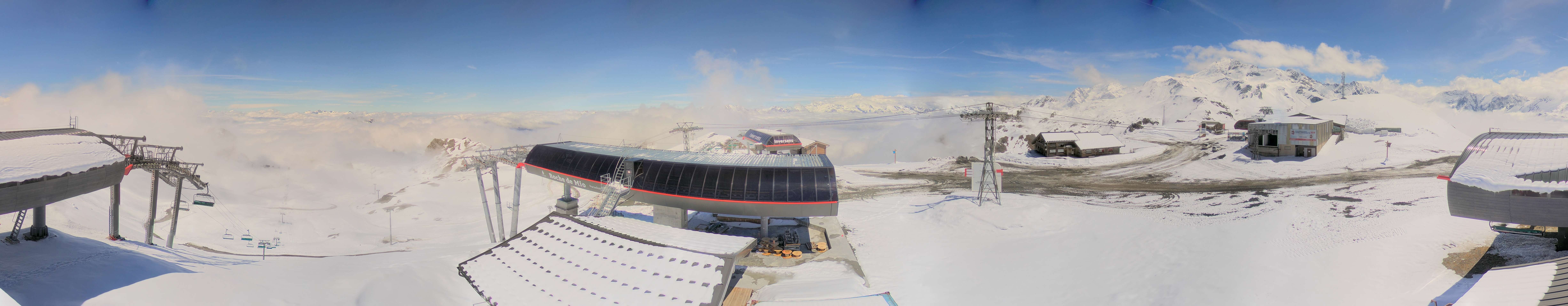 Webcam La Plagne - Panoramique de la Roche de Mio