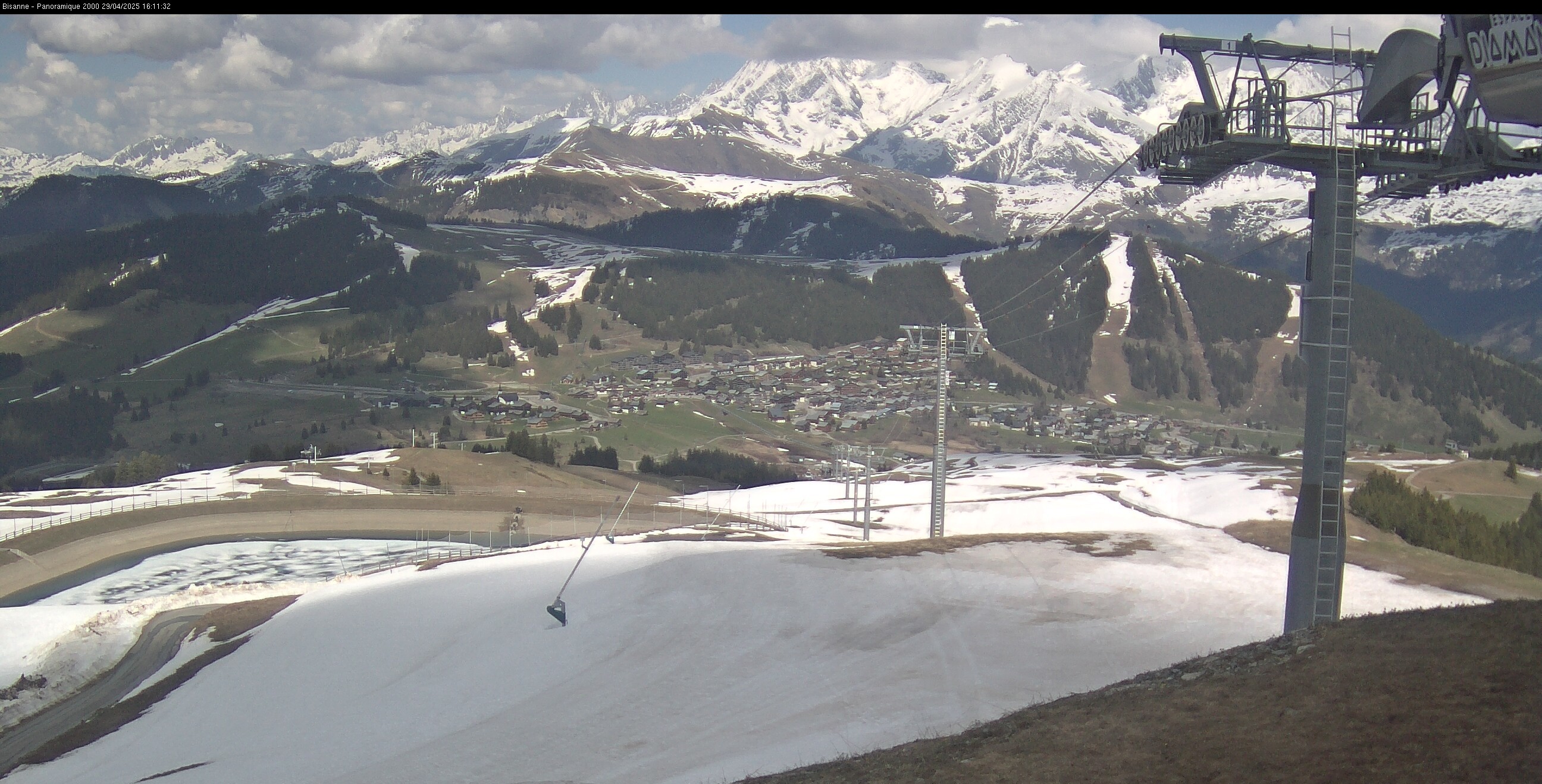 Webcam de Bisanne, vue sur Les Saisies