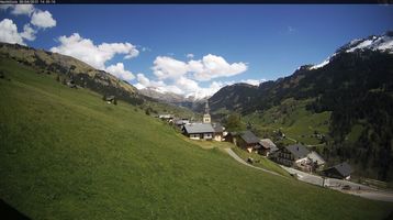 Webcam les saisies - vue de Hauteluce Mont Blanc