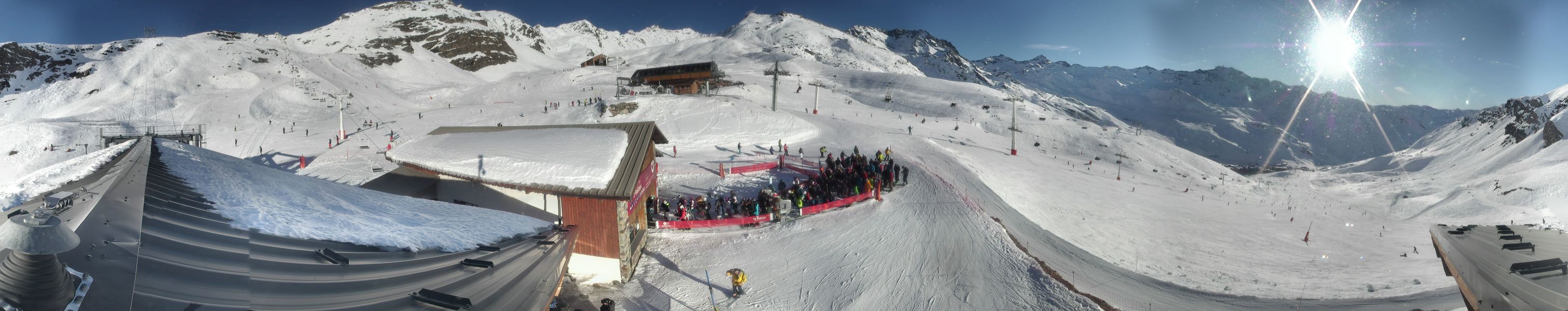 Val Thorens webcam - Bouquetin Folie Douce ski station 