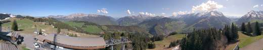 Webcam La Clusaz - Massif de Beauregard, depuis l'arrivée de la télécabine