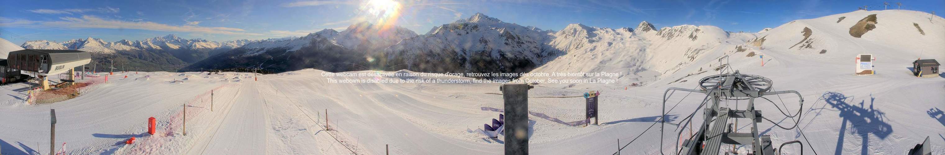 Webcam La Plagne - Panoramique du Bijolin
