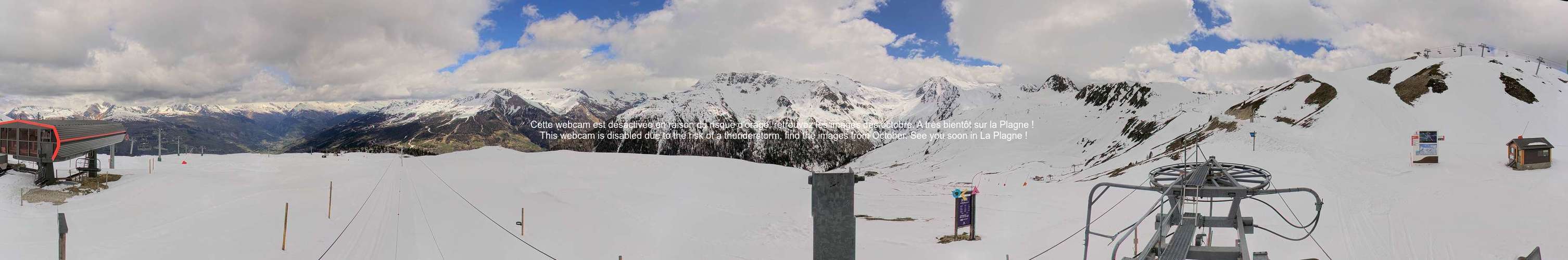 Webcam La Plagne - Panoramique du Bijolin